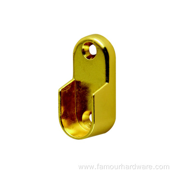 One screw golden color oval rod support